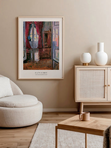 Egon Schiele View into the Apartment of Leopold and Marie Czihaczek - Art Print Egon Schiele View into the Apartment of Leopold and Marie Czihaczek - Art Print