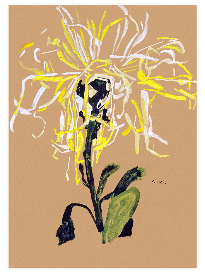 Egon Schiele Chrysanthemums - Poster Seti Duo Poster