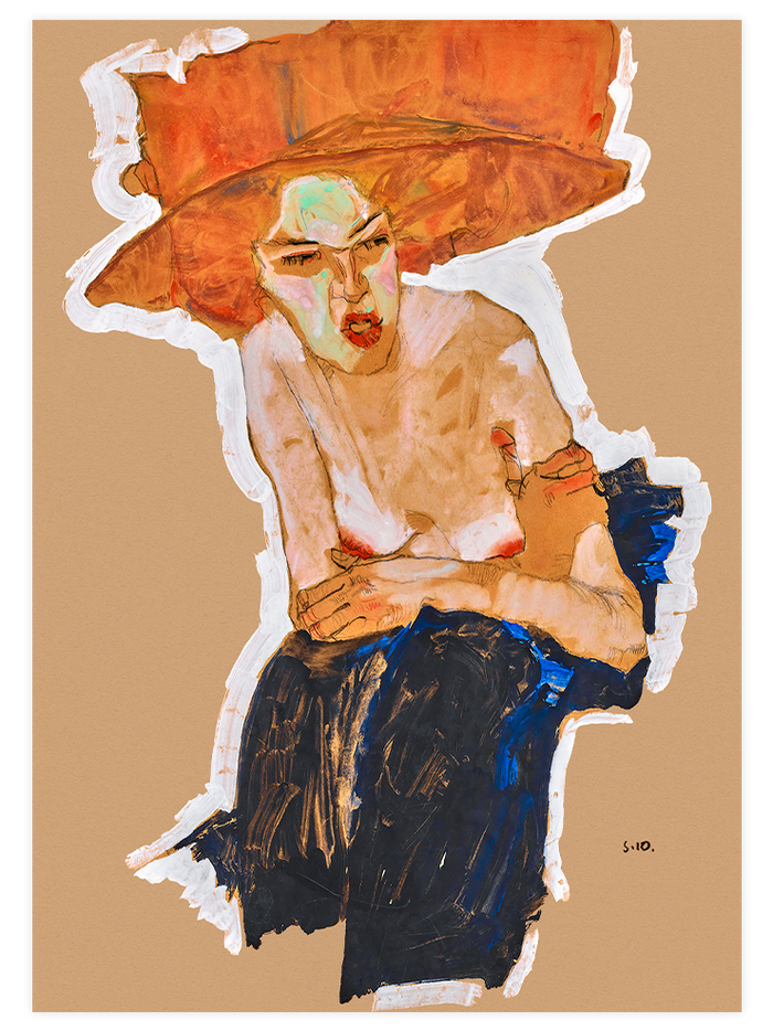 Egon Schiele Female Figures - Poster Seti Duo Poster