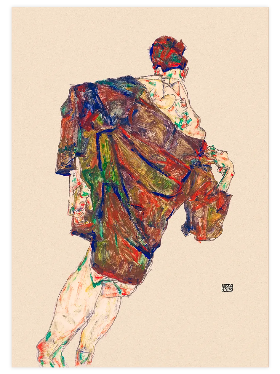 Egon Schiele Redemption - Art Print