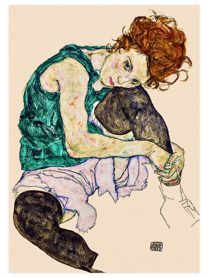 Egon Schiele Woman & Autoportrait - Poster Seti Duo Poster