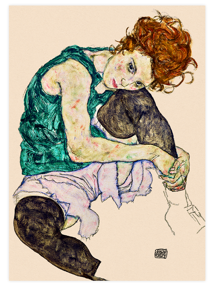 Egon Schiele Woman & Autoportrait - Poster Seti Duo Poster