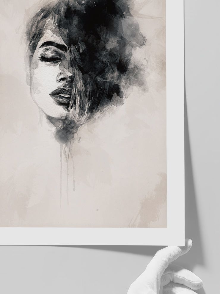 Kadın Portresi N1 - Art Print Poster