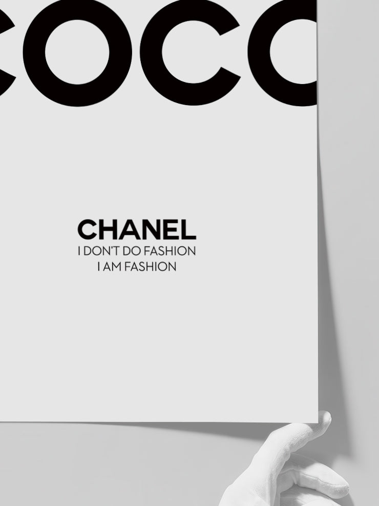 Coco Chanel Fashion - Art Print Poster