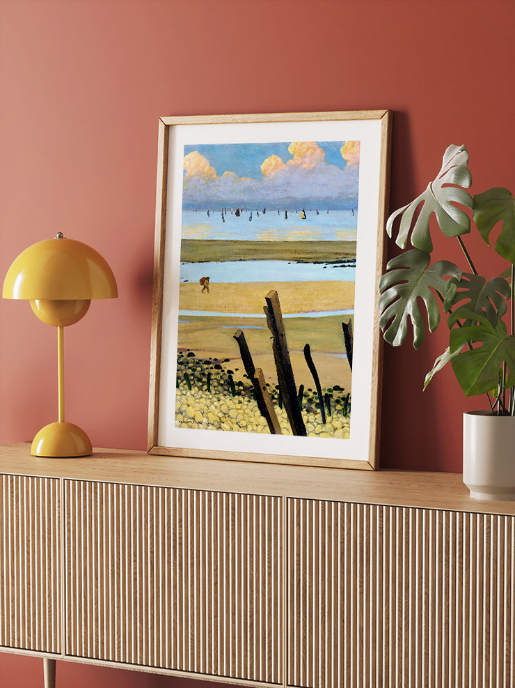 Félix Vallotton Low Tide at Villerville - Art Print Poster