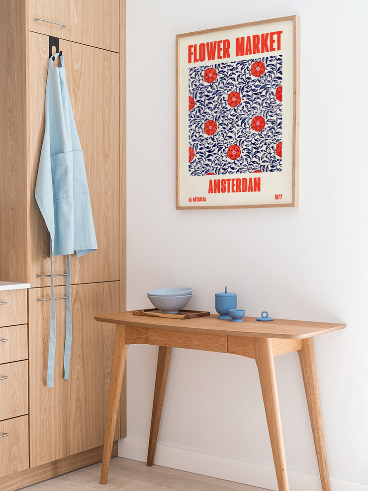 Flower Market Amsterdam - Art Print Poster
