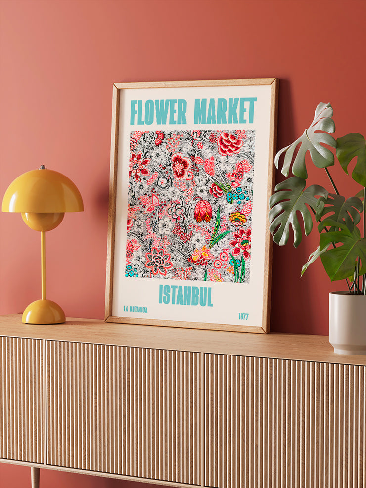Flower Market Istanbul - Art Print Poster