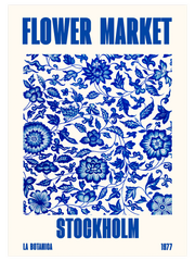 Flower Market Stockholm Poster - Giclée Baskı