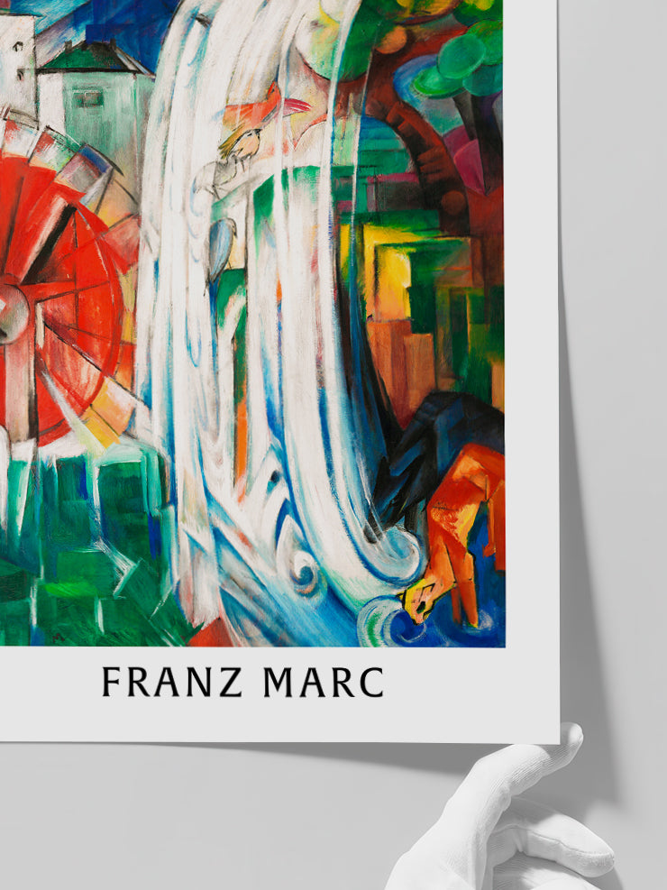 Franz Marc The Waterfall - Art Print Poster