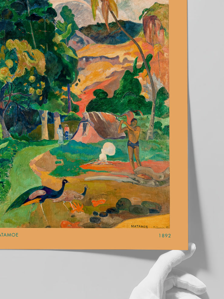 Paul Gauguin Landscape with Peacocks - Art Print Poster