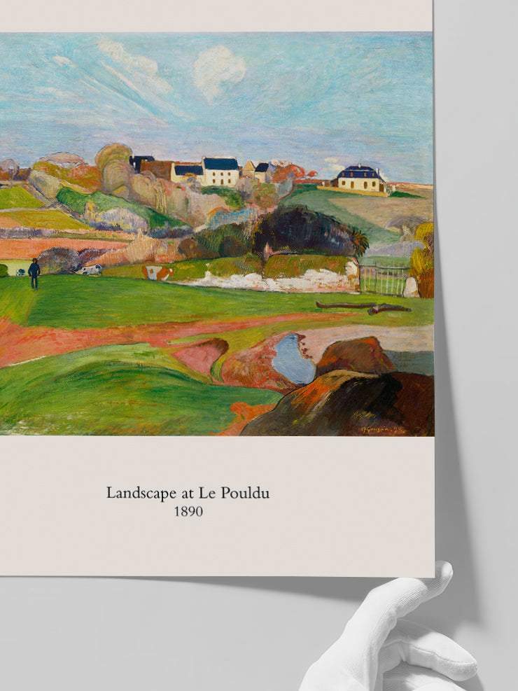 Paul Gauguin Landscape At Le Pouldu - Art Print Poster