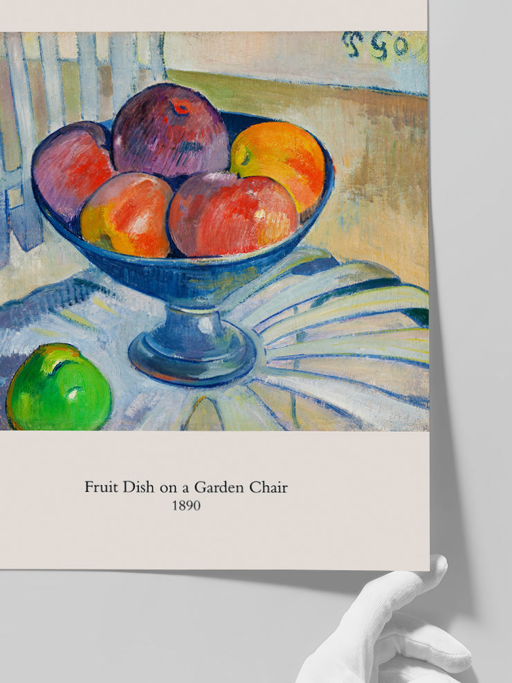 Paul Gauguin Fruit Dish On A Garden Chair - Art Print Poster