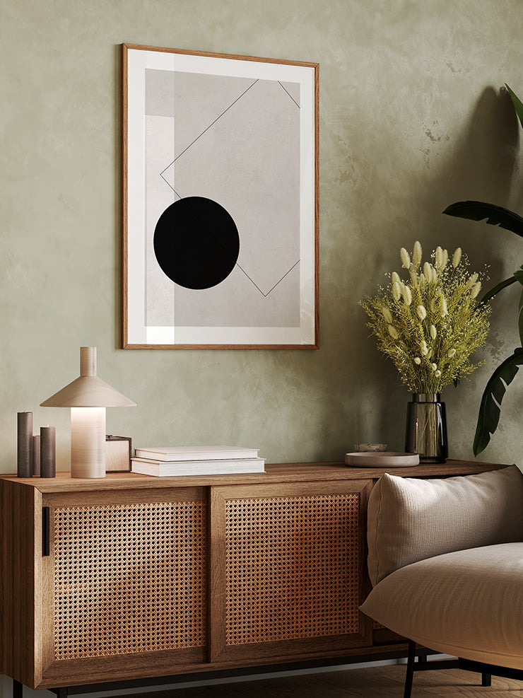 Square And Circle N2 - Art Print Poster