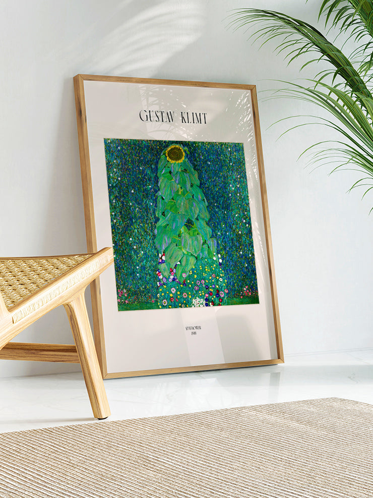 Gustav Klimt The Sunflower - Art Print Poster