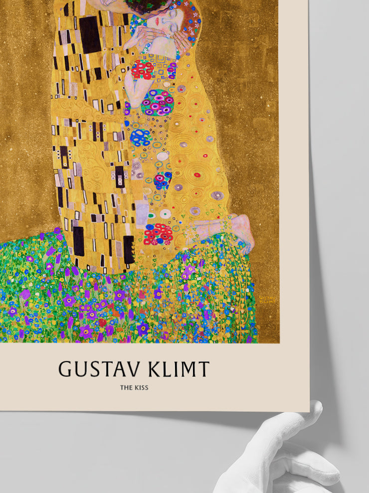 Gustav Klimt The Kiss N2 - Art Print Poster
