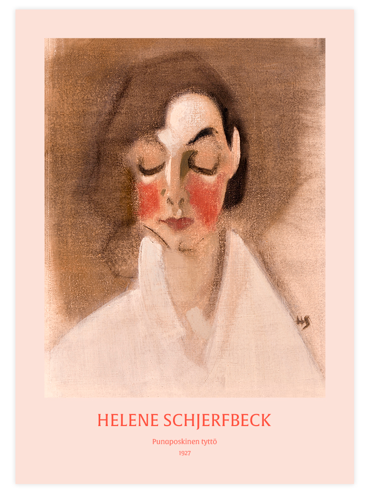 Helene Schjerfbeck Girls - Poster Seti Duo Poster
