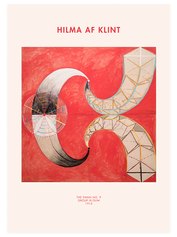 Hilma Af Klint The Swan No.9 - Art Print Hilma Af Klint The Swan No.9 - Art Print