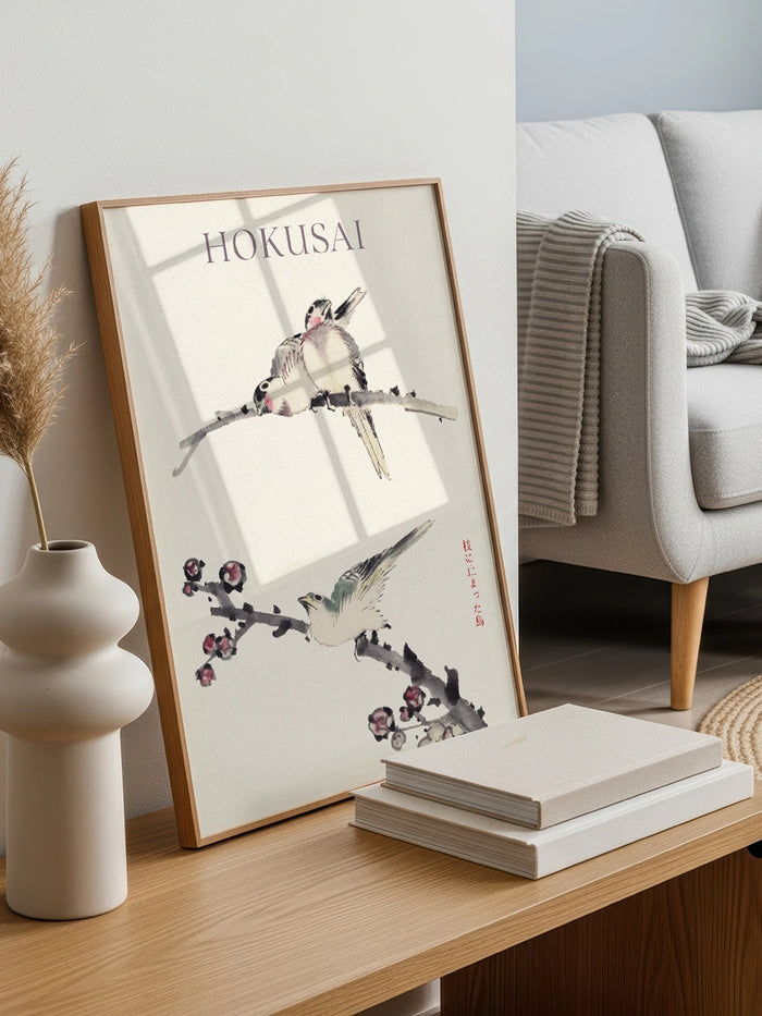 Hokusai Birds and Blossom tablo