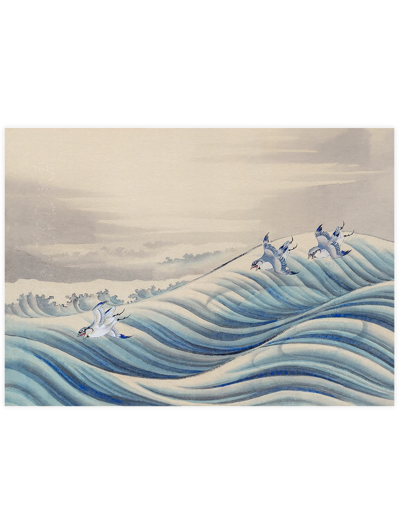 Hokusai, Chodori over Waves - Art Print Ünlü Ressamlar Poster