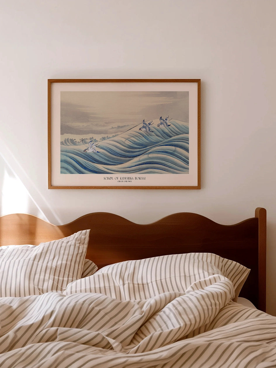 Hokusai, Chodori over Waves - Art Print Poster