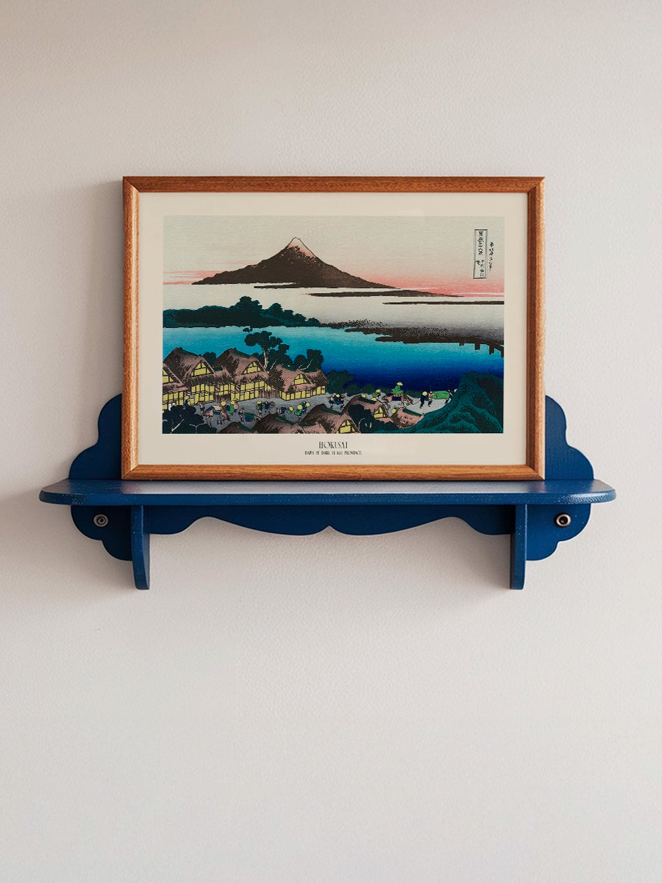 Hokusai, Dawn at Isawa in Kai Province - Art Print Poster