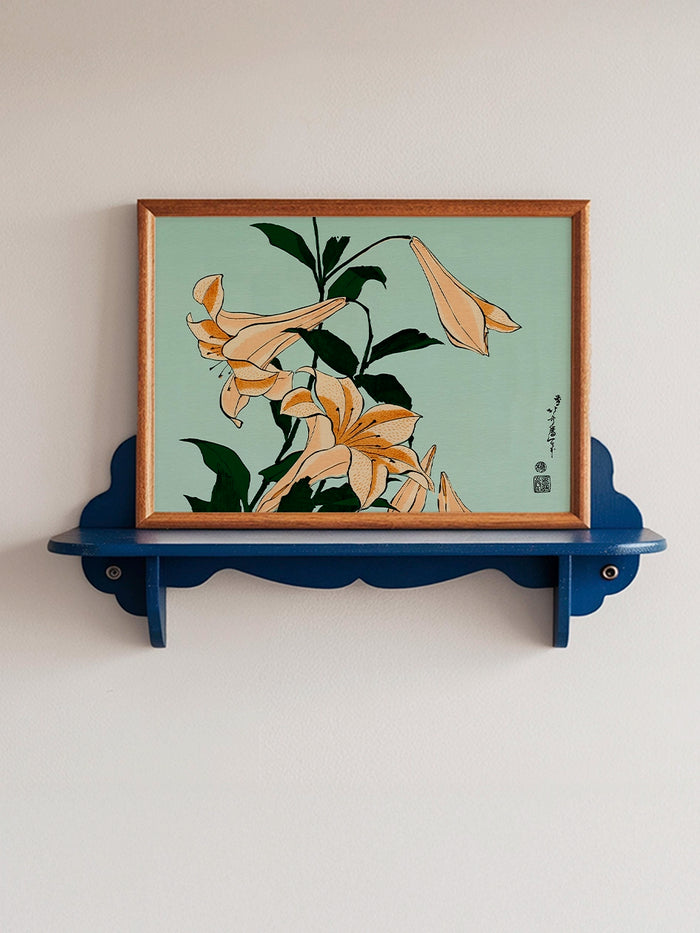 Hokusai Lilies tablo