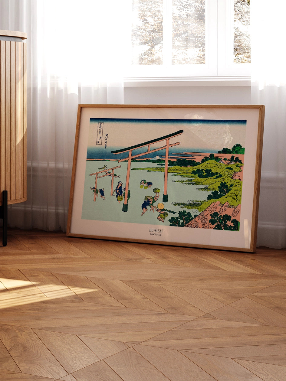 Hokusai, Noboto Bay - Art Print Poster