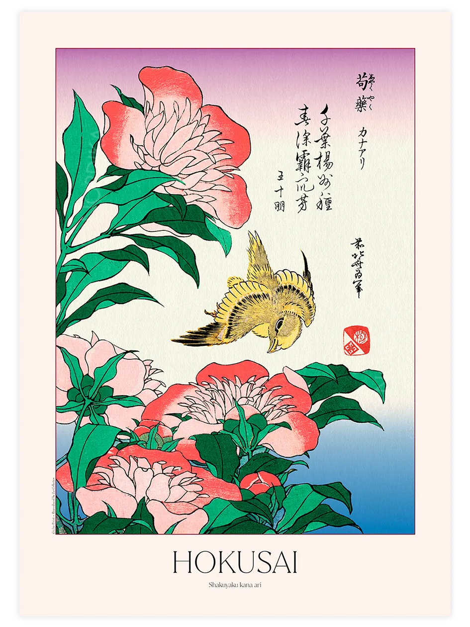 Hokusai, Shakuyaku Kana Ari posteri