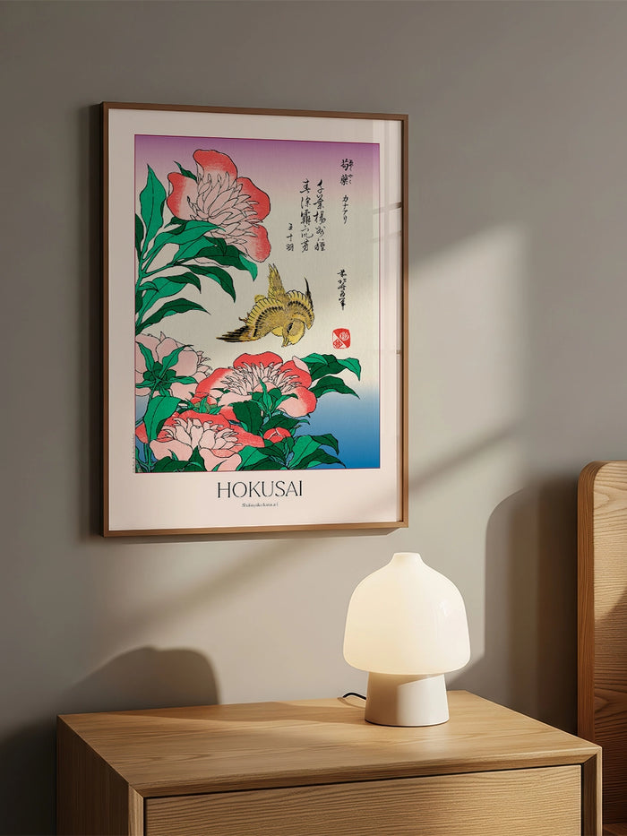 Hokusai, Shakuyaku Kana Ari tablo