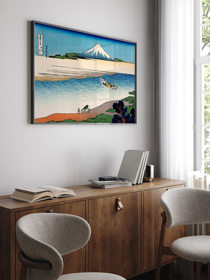 Hokusai, Tama River in Musashi Province - Art Print Poster