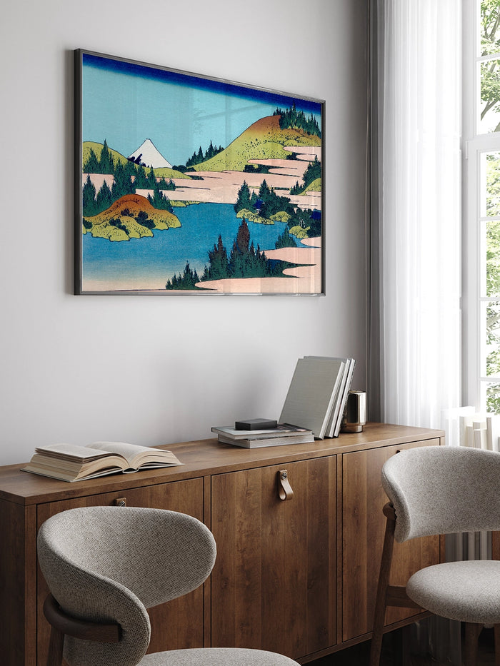 Hokusai, The Lake at Hakone - Art Print Poster