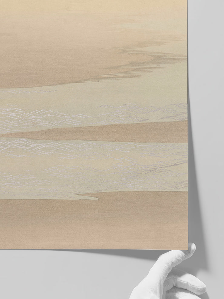 Kamisaka Sekka Ocean Waves from Momoyogusa - Art Print Poster