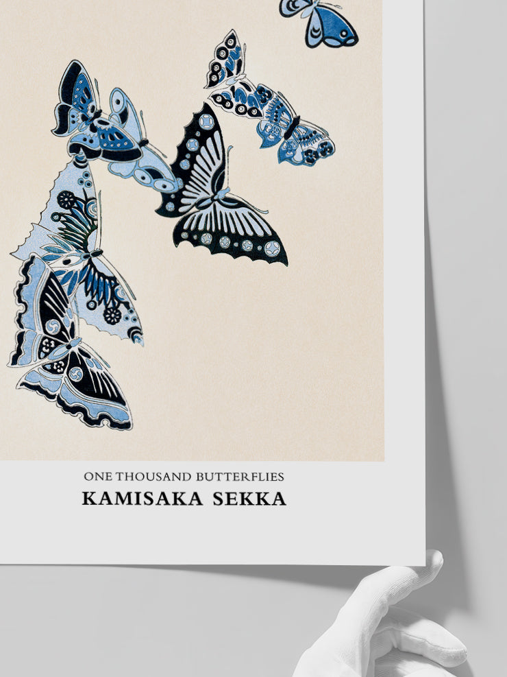 Kamisaka Sekka One Thousand Butterflies - Art Print Poster