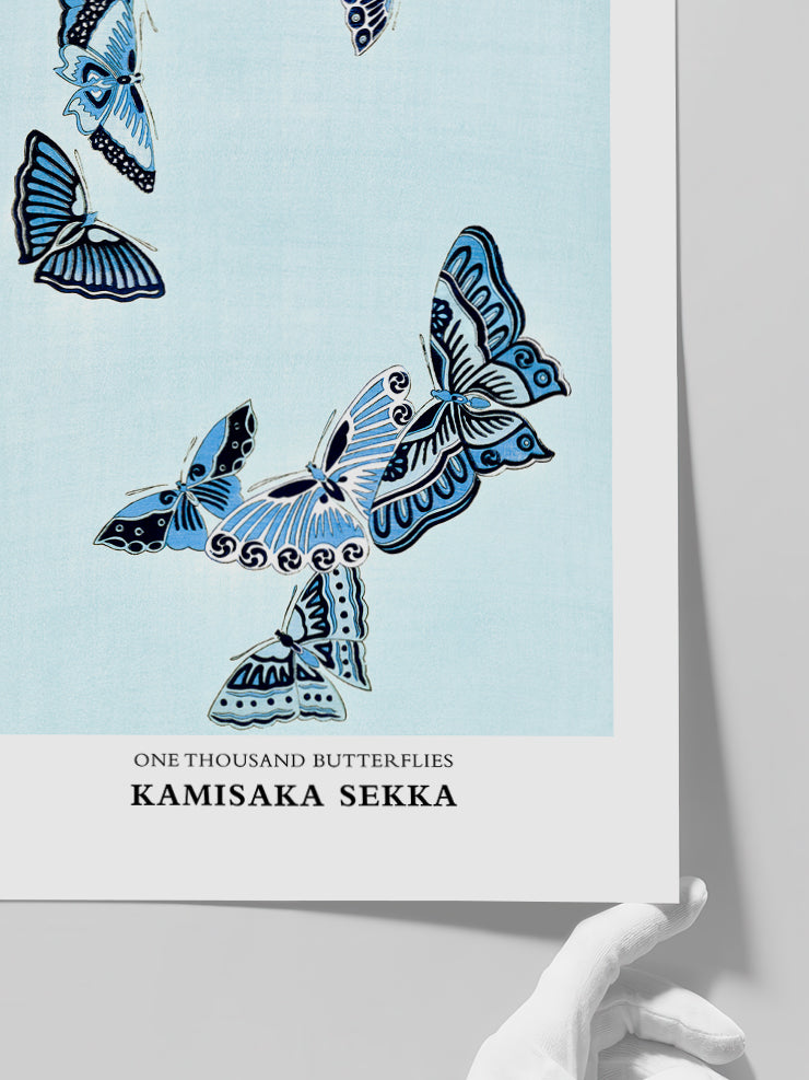 Kamisaka Sekka One Thousand Butterflies N3 - Art Print Poster