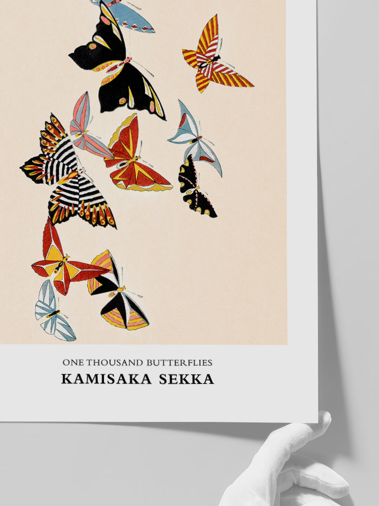 Kamisaka Sekka One Thousand Butterflies N4 - Art Print Poster