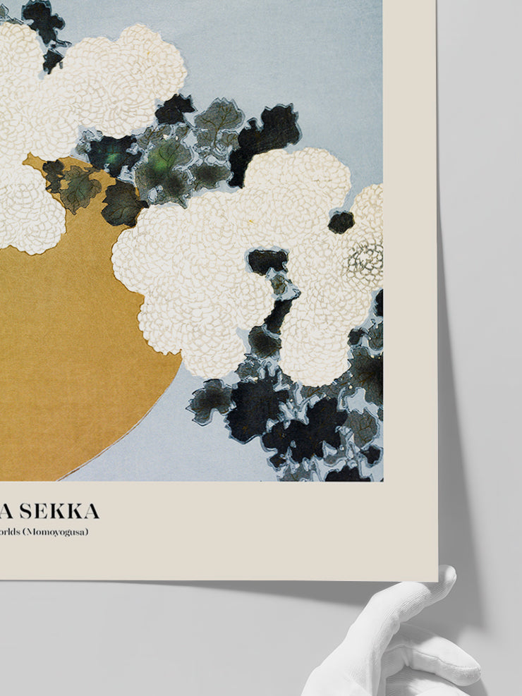 Kamisaka Sekka Flowers Of A Hundred Worlds - Art Print Poster
