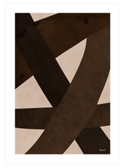 Brown Shapes N3 Poster - Giclée Baskı