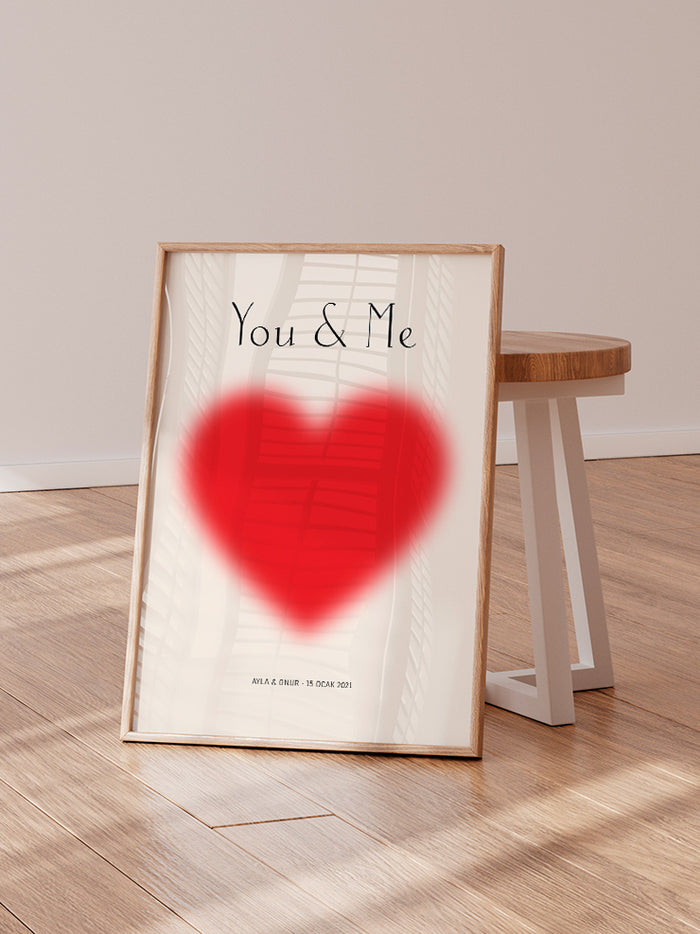 You & Me Kişiye Özel - Art Print Poster