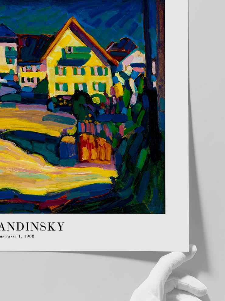 Kandinsky Murnau Burggraben Street - Art Print Poster