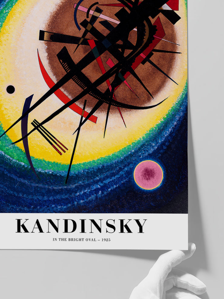 Kandinsky In the Bright Oval - Art Print Poster