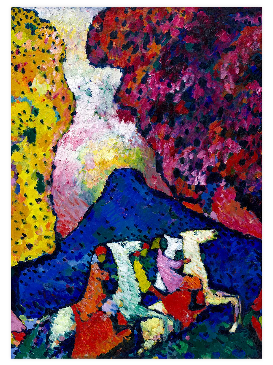 Kandinsky Blue Mountain - Art Print
