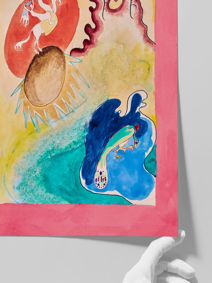 Kandinsky The Blue Rider VI - Art Print Poster