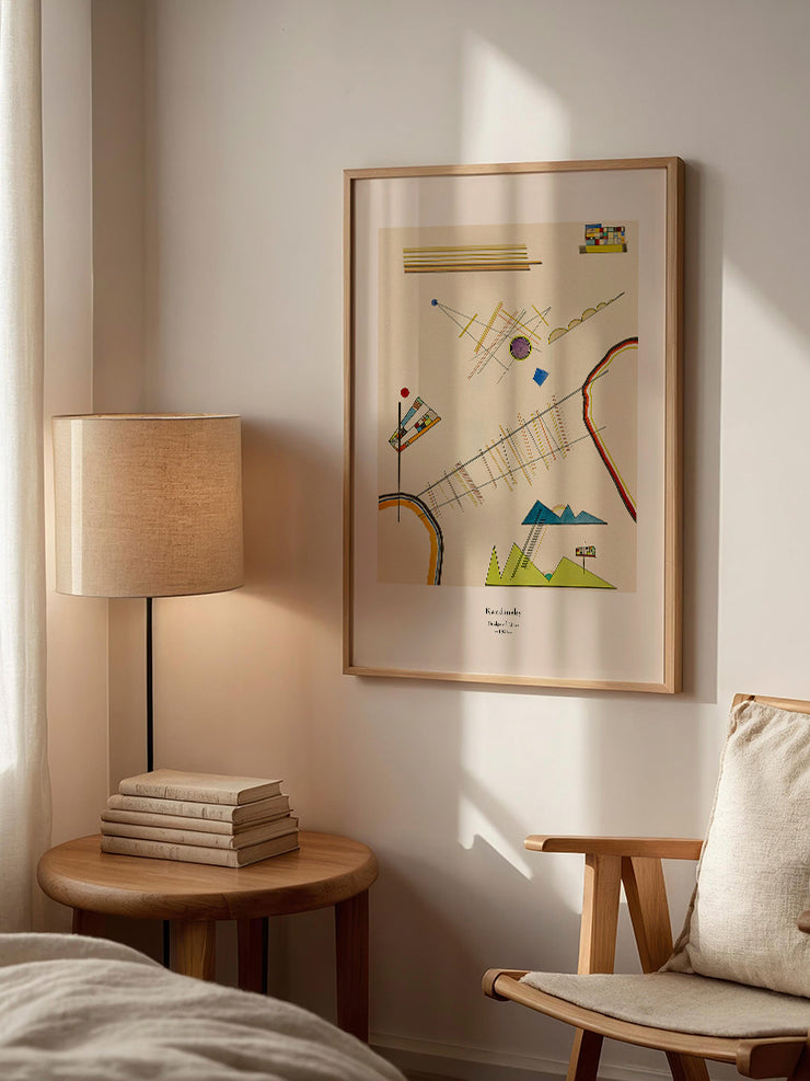 Kandinsky Bridge of Lines - Art Print Poster
