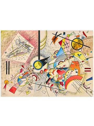 Kandinsky Bustling Aquarelle - Art Print Kandinsky Bustling Aquarelle - Art Print