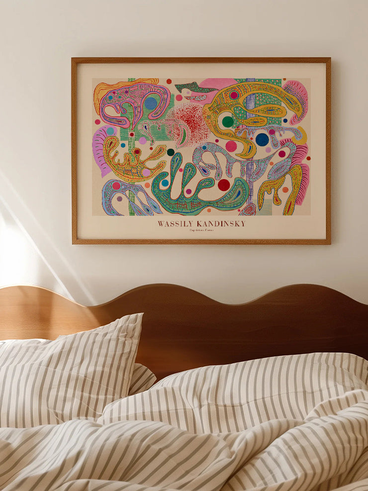 Kandinsky Capricious Forms - Art Print Poster