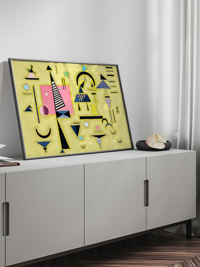 Kandinsky Decisive Pink - Art Print Poster