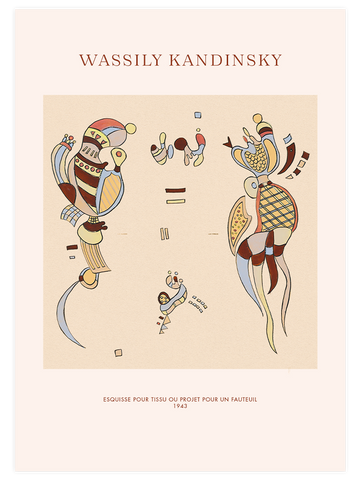 Kandinsky Esquisse pour Tissu ou Projet pour un Fauteuil - Art Print Kandinsky Esquisse pour Tissu ou Projet pour un Fauteuil - Art Print