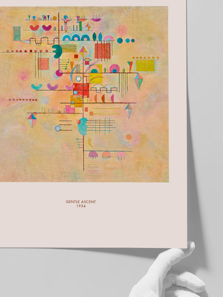 Kandinsky Gentle Ascent - Art Print Poster