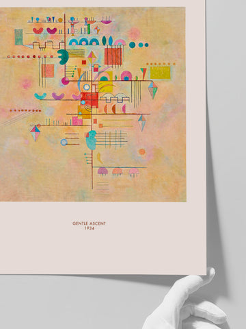 Kandinsky Gentle Ascent - Art Print Kandinsky Gentle Ascent - Art Print
