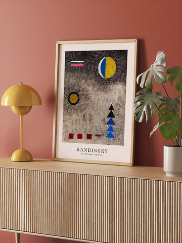 Kandinsky Im Lockeren Schwarz - Art Print Kandinsky Im Lockeren Schwarz - Art Print